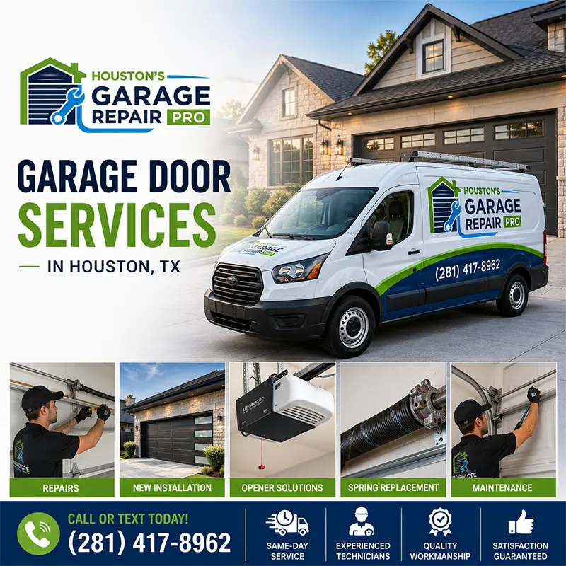 Full Garage Door Services by Houston’s Garage Repair Pro